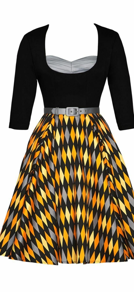 Laura Byrnes Aflreda Dress in House Harlequin S